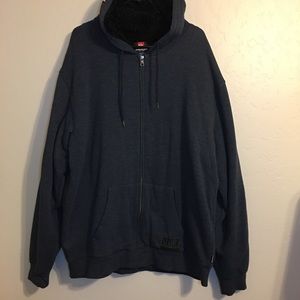 Like NEW Quicksilver Mens Sherpa-lined Hoodie XXL